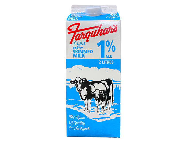 Farquhars Dairy 2L 1% Milk